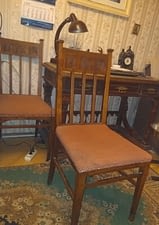 Реставрация и перетяжка комплекта стульев