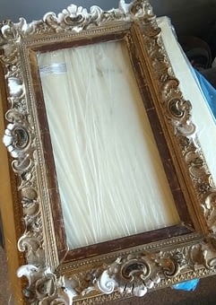 Реставрация и золочение рамы для зеркала